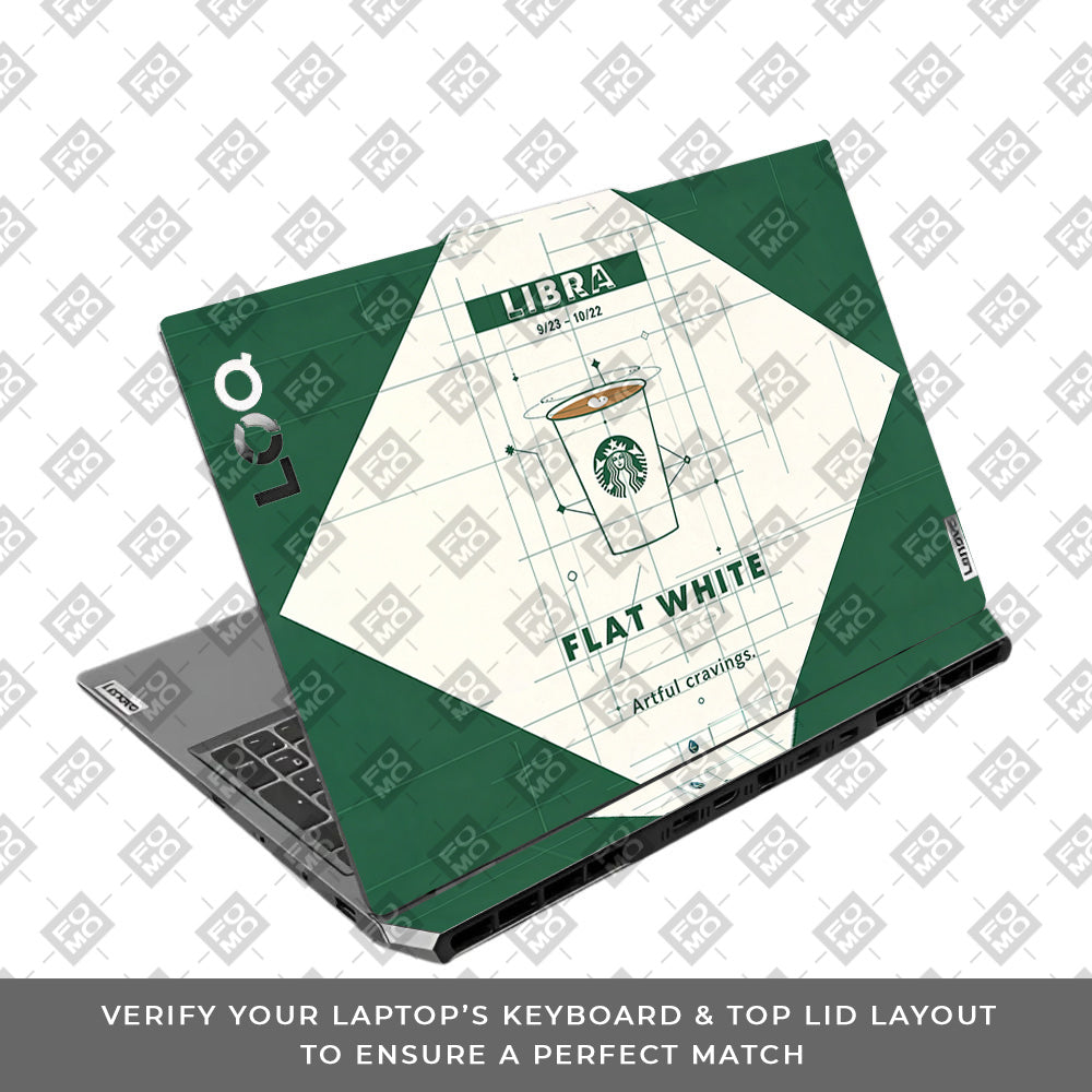 Libra Flat White Lenovo LOQ 2024, 2025 3D Laptop Skin