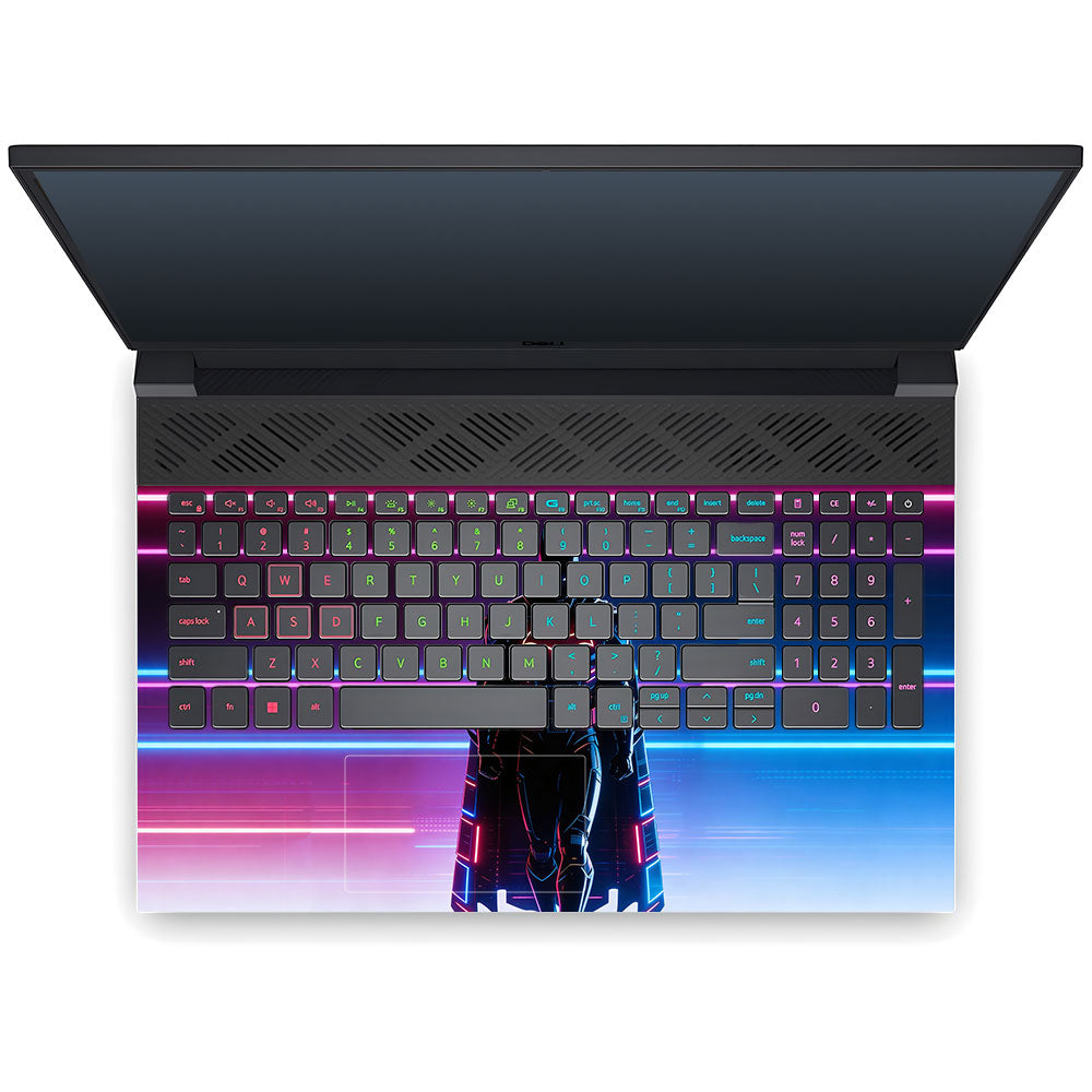 Superhero Neon Streaks Dell G15 5520, 5530 3D Laptop Skin