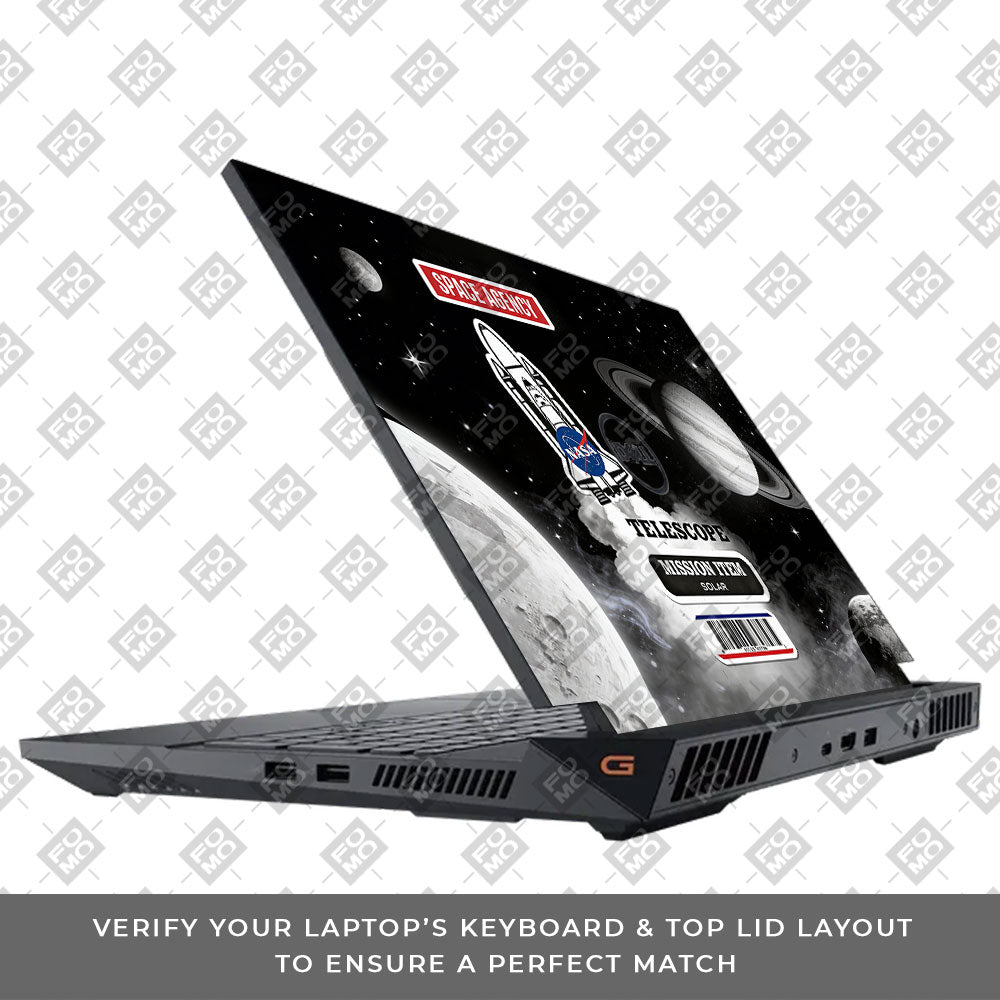 Space Mission NASA Dell G15 5520, 5530 3D Laptop Skin