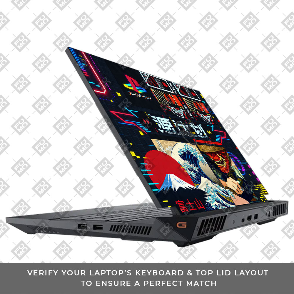 PlayStation Retro Dell G15 5520, 5530 3D Laptop Skin