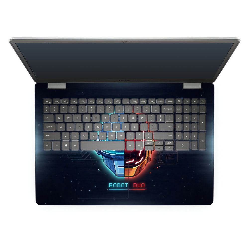 Robot Duo Dell Inspiron 3501 3D Laptop Skin