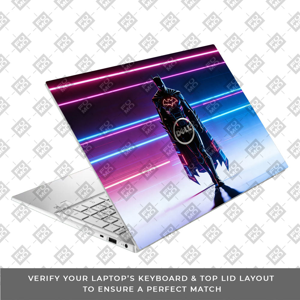 Superhero Neon Streaks Dell Inspiron 3501 3D Laptop Skin