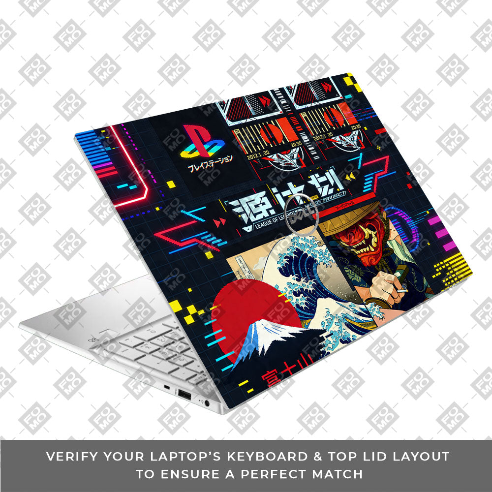 PlayStation Retro Dell Inspiron 3501 3D Laptop Skin