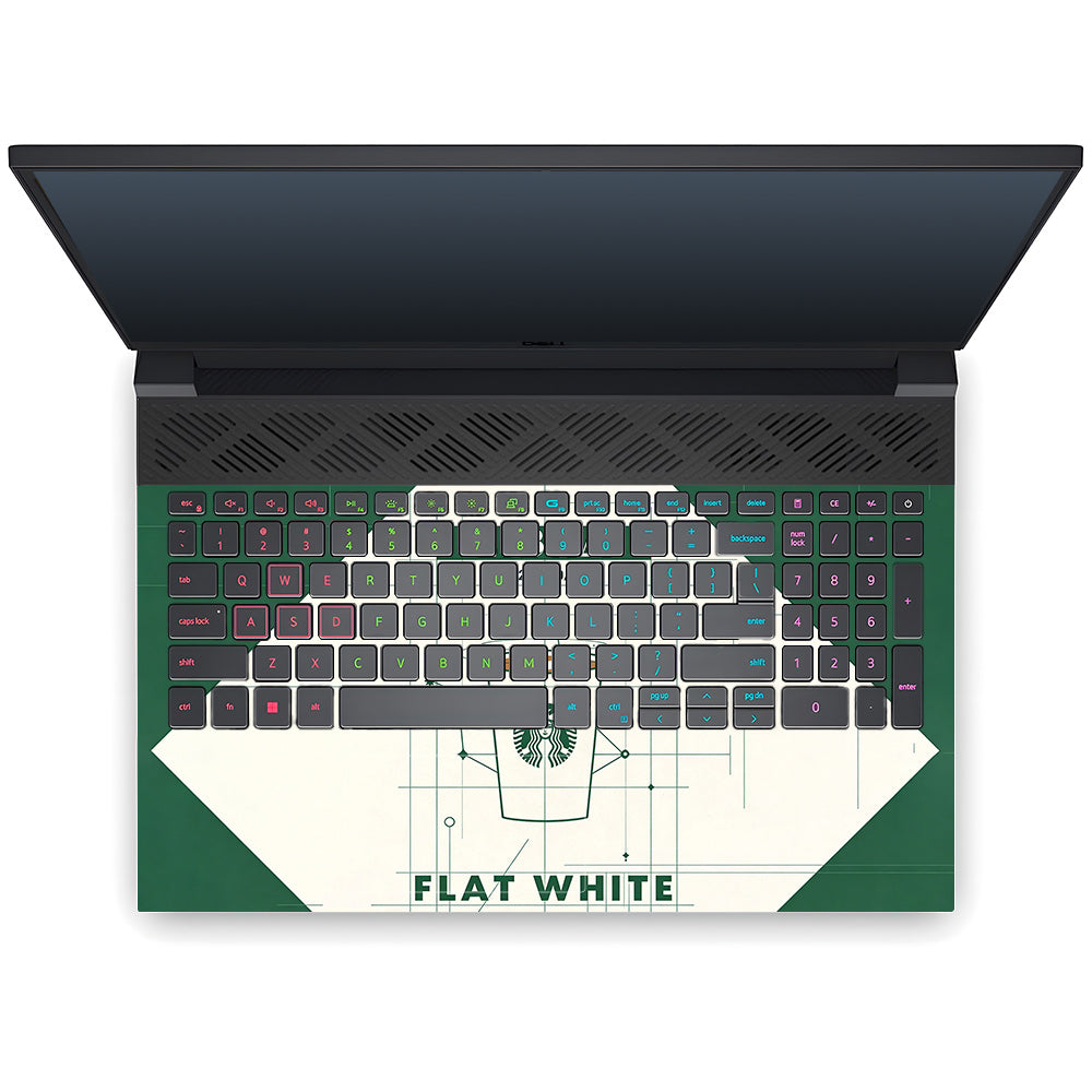 Libra Flat White Dell G15 5520, 5530 3D Laptop Skin