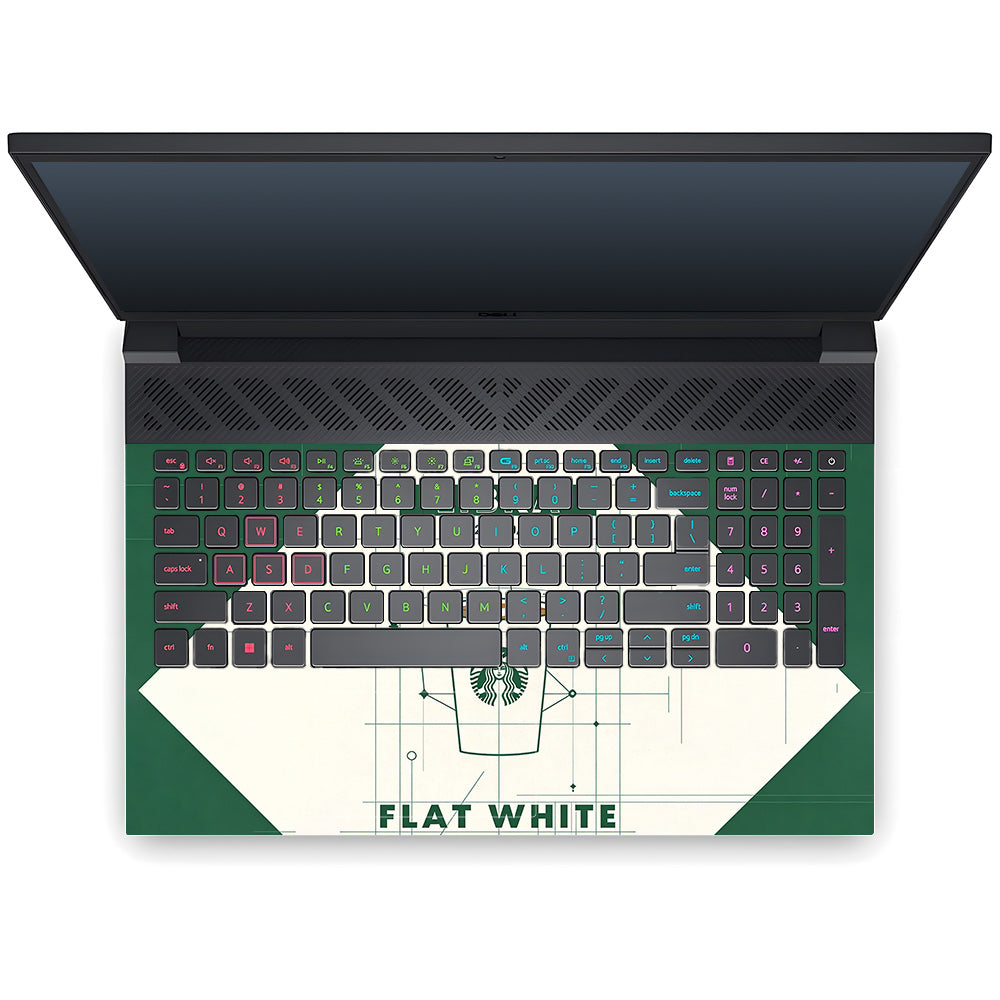 Libra Flat White Dell G15 5520, 5530 3D Laptop Skin