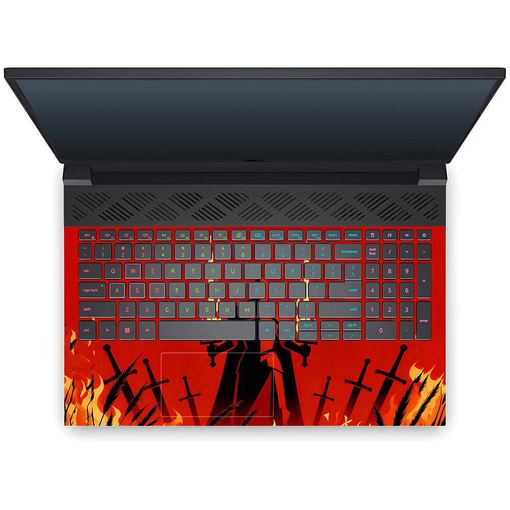 Knight of Flames Dell G15 5520, 5530 3D Laptop Skin