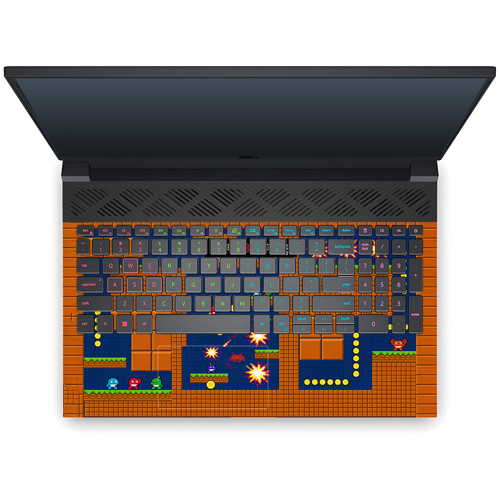 Pixelated Retro Arcade Dell G15 5520, 5530 3D Laptop Skin