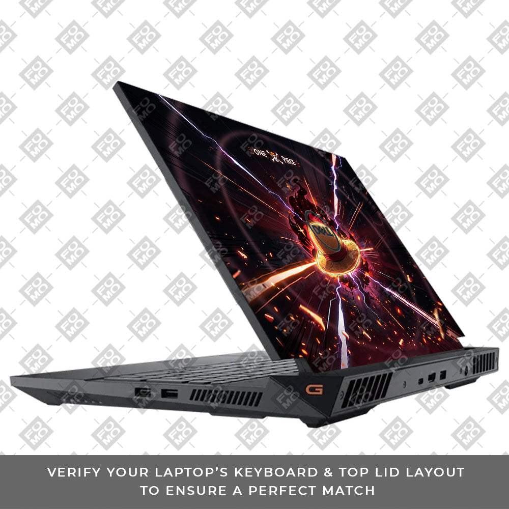 One Piece Fire Hat Dell G15 5520, 5530 3D Laptop Skin