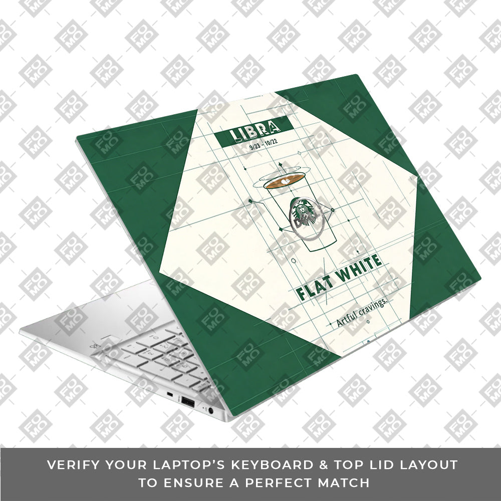 Libra Flat White Dell Inspiron 3501 3D Laptop Skin