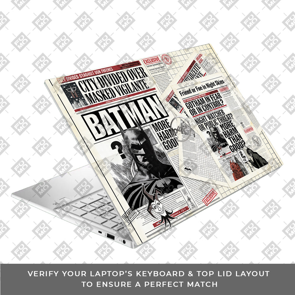Batman Gotham’s Legacy Dell Inspiron 3501 3D Laptop Skin
