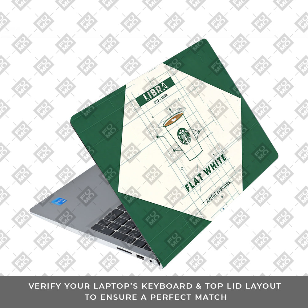 Libra Flat White Dell Inspiron 3520 3D Laptop Skin
