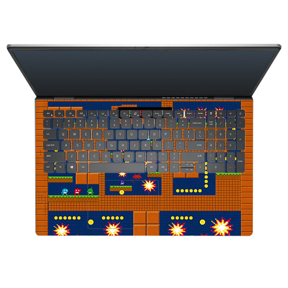 Pixelated Retro Arcade Dell Inspiron 3520 3D Laptop Skin