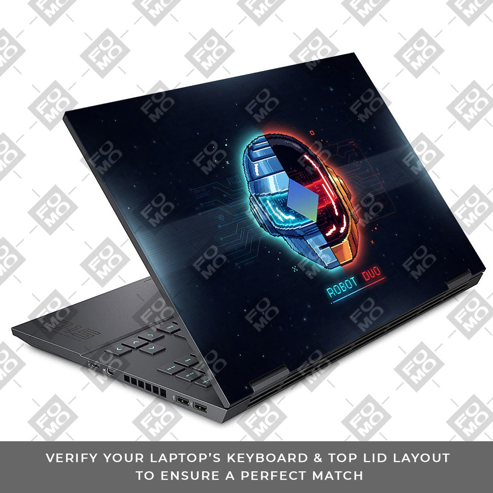 Robot Duo HP Omen 15 3D Laptop Skin