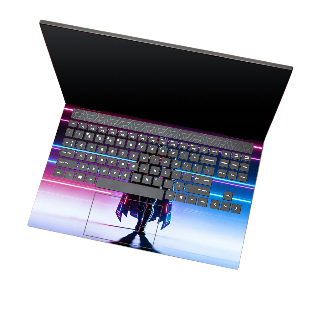 Superhero Neon Streaks HP Omen 15 3D Laptop Skin