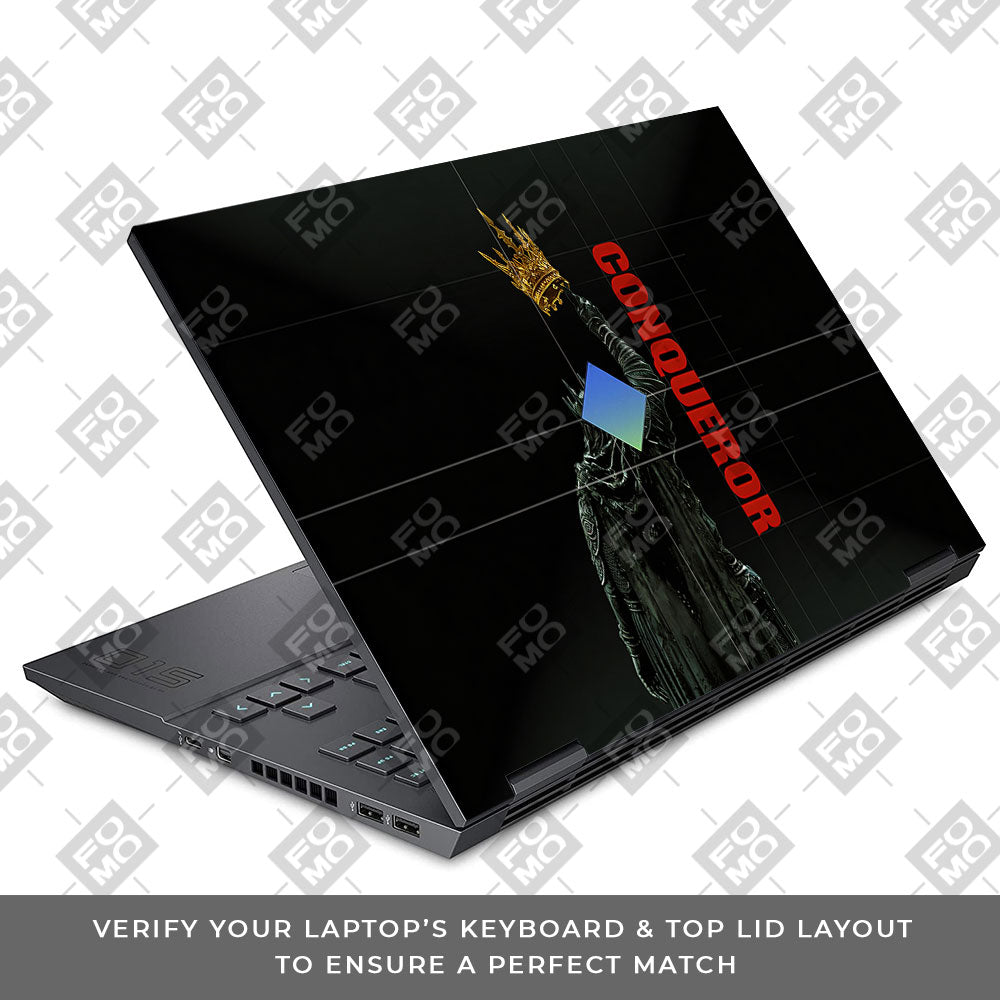 Crowned Conqueror HP Omen 15 3D Laptop Skin