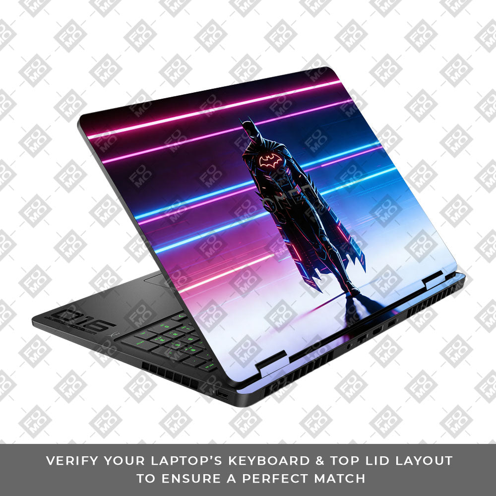 Superhero Neon Streaks HP Omen Gaming 16 3D Laptop Skin