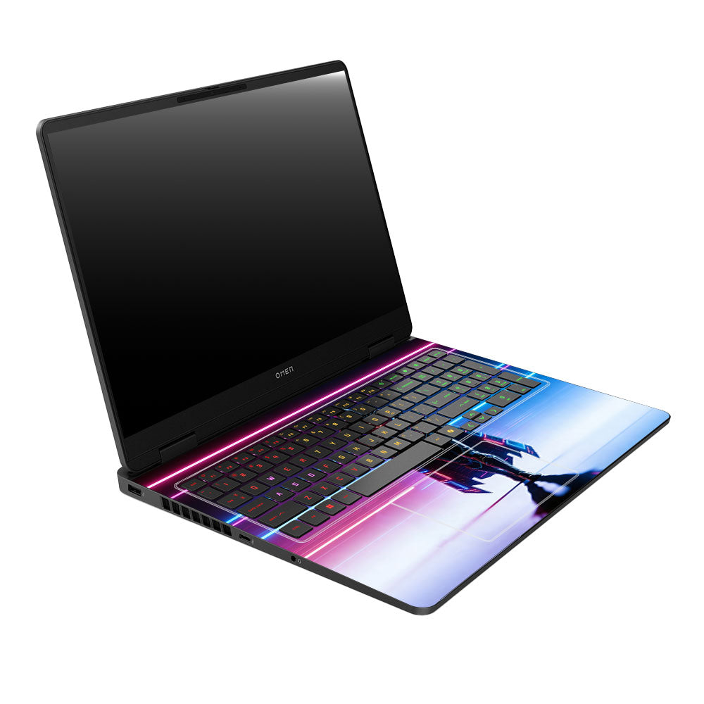 Superhero Neon Streaks HP Omen Gaming 16 3D Laptop Skin