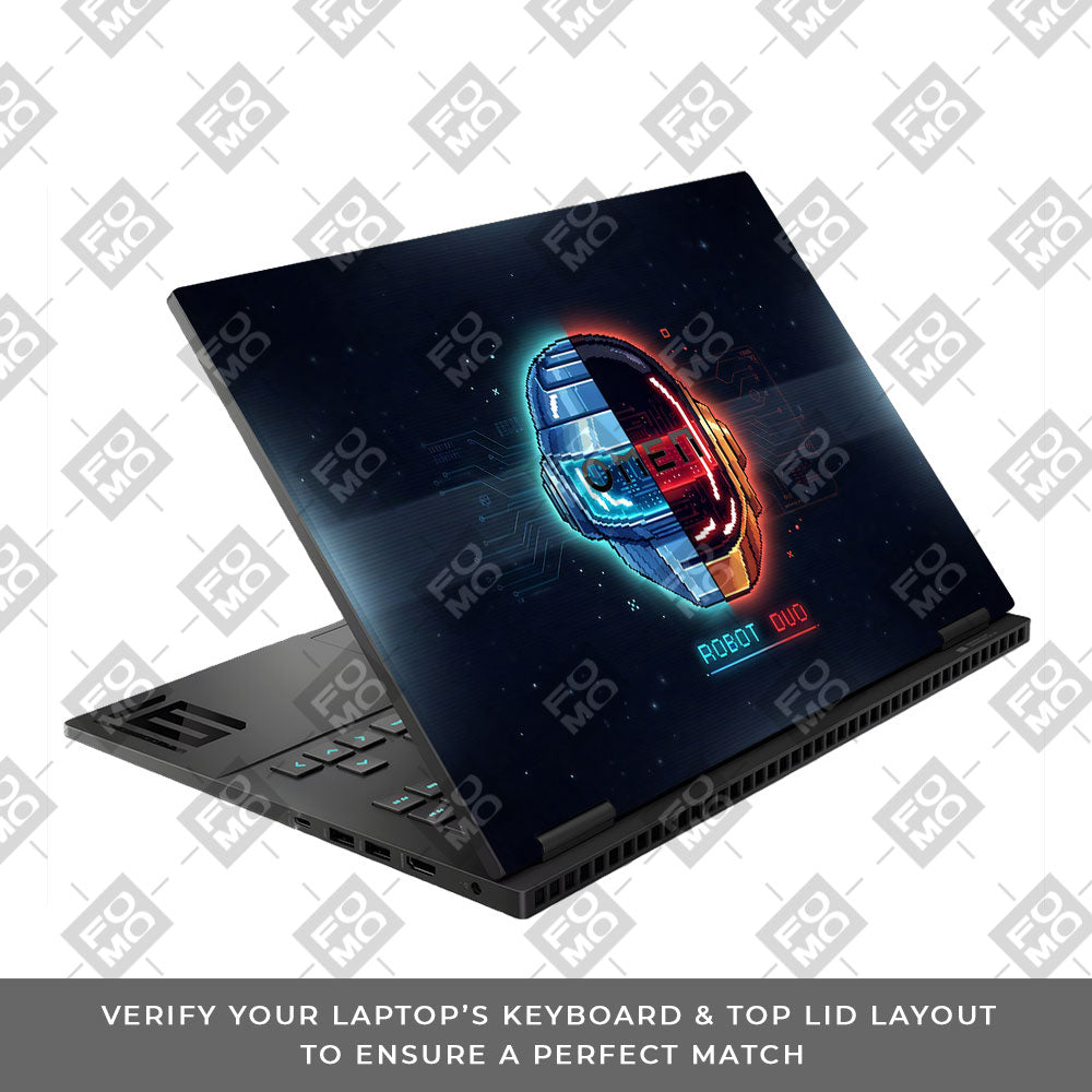 Robot Duo HP Omen Gaming 16 2025, 2026 3D Laptop Skin