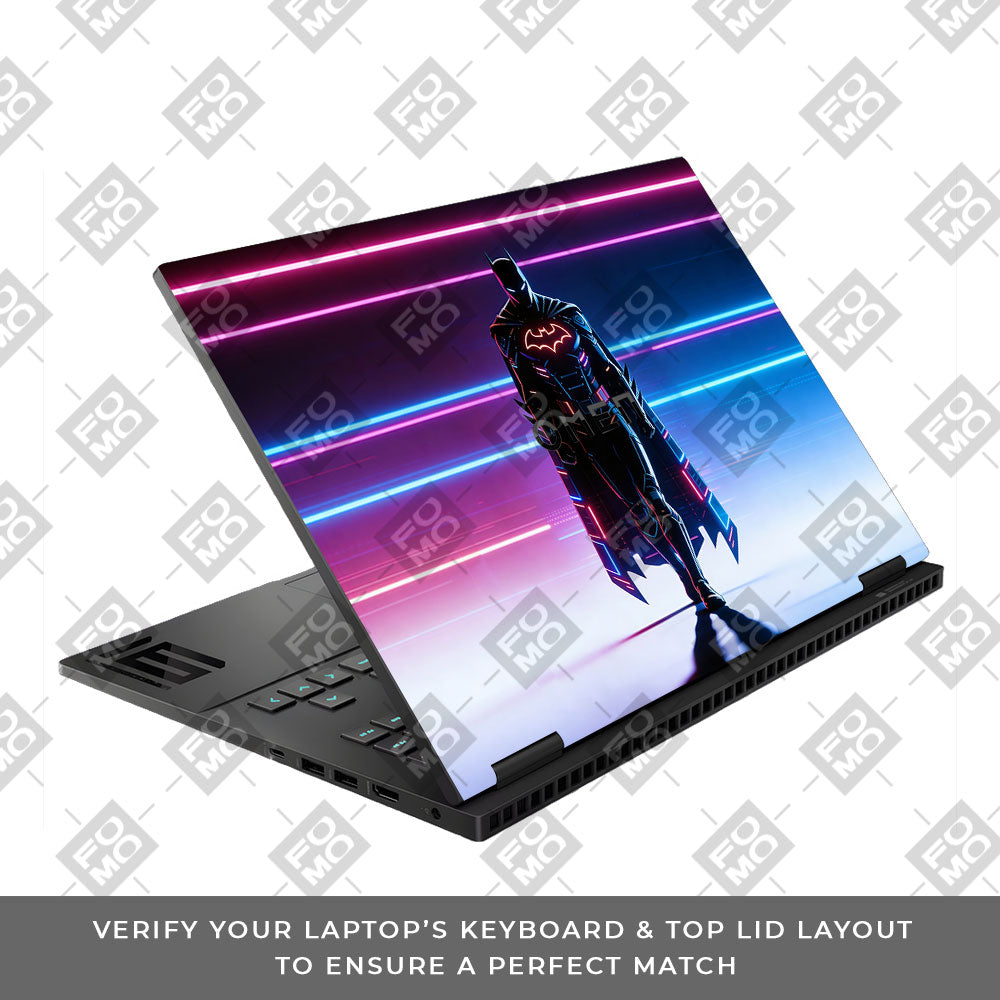 Superhero Neon Streaks HP Omen Gaming 16 2025, 2026 3D Laptop Skin