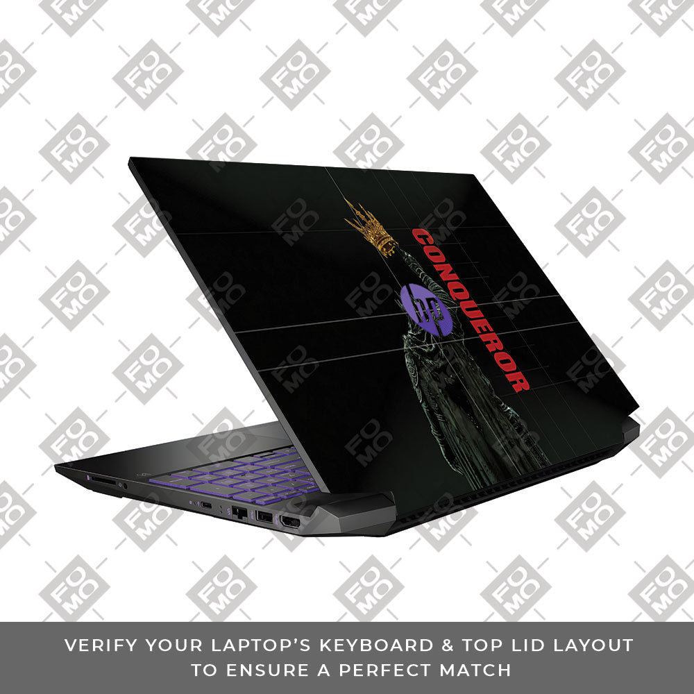 Crowned Conqueror HP Pavilion Gaming 15 EC Series 3D Laptop Skin