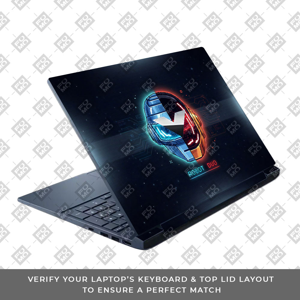 Robot Duo HP Victus 3D Laptop Skin