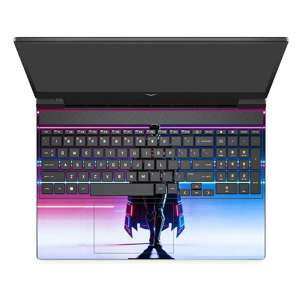 Superhero Neon Streaks HP Victus 3D Laptop Skin