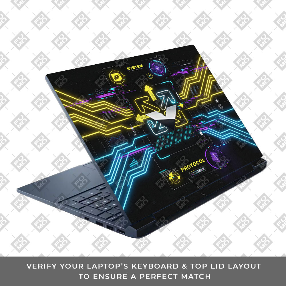 System Protocol HP Victus 3D Laptop Skin
