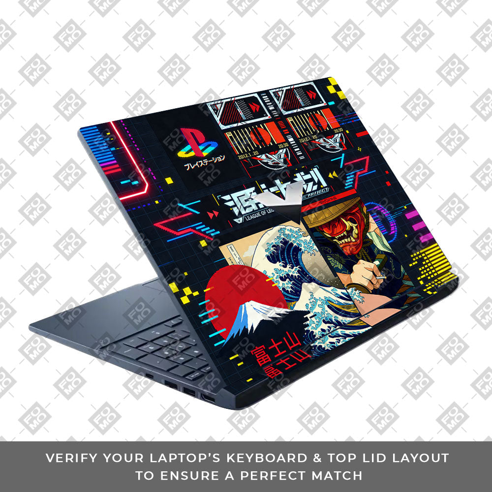 PlayStation Retro HP Victus 3D Laptop Skin