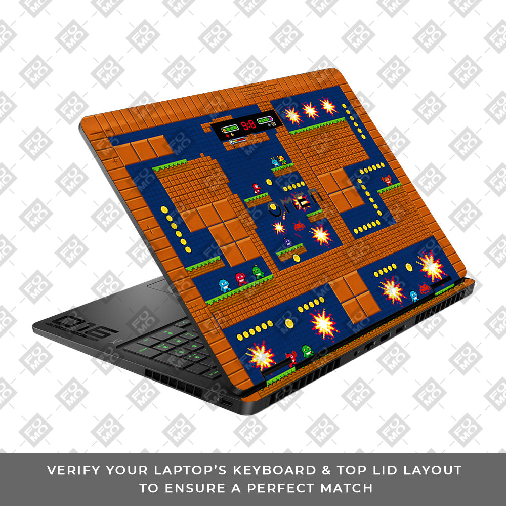 Pixelated Retro Arcade HP Omen Gaming 16 2025, 2026 3D Laptop Skin