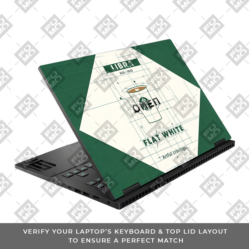 Libra Flat White HP Omen Gaming 16 3D Laptop Skin
