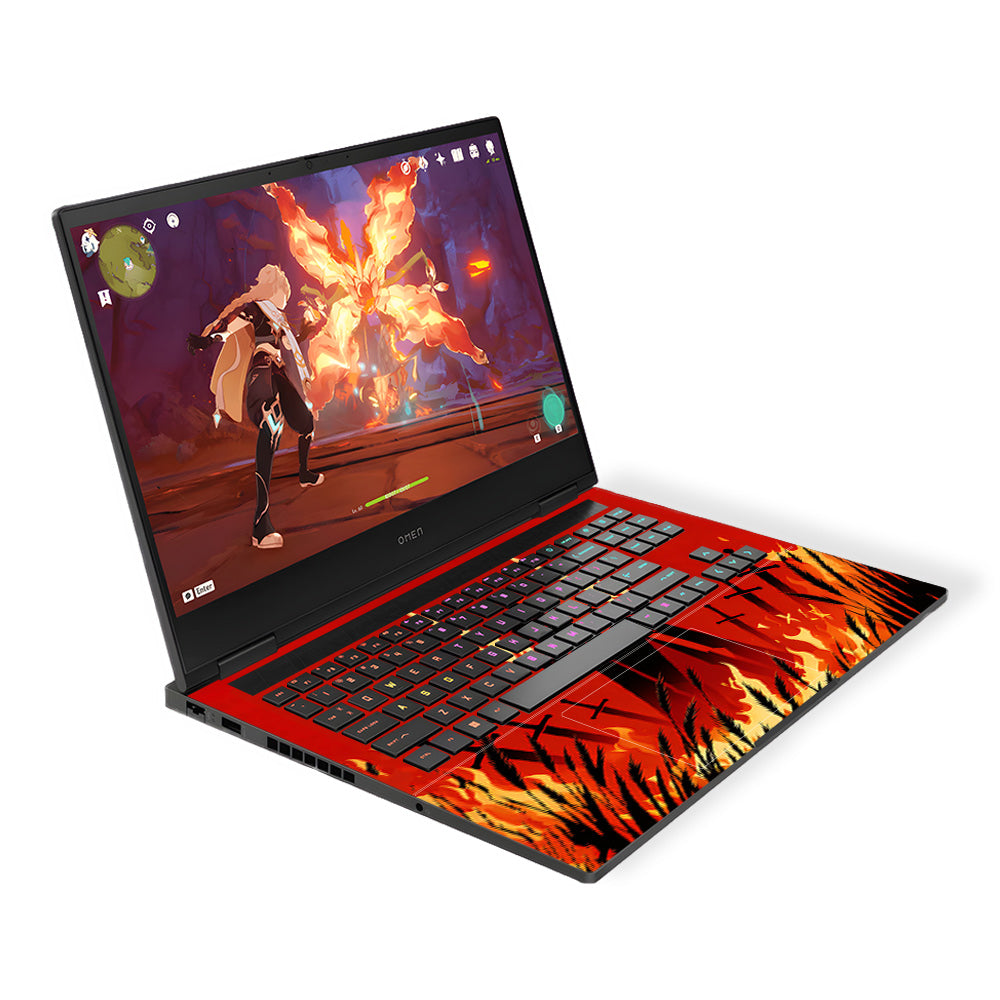 Knight of Flames HP Omen Gaming 16 3D Laptop Skin
