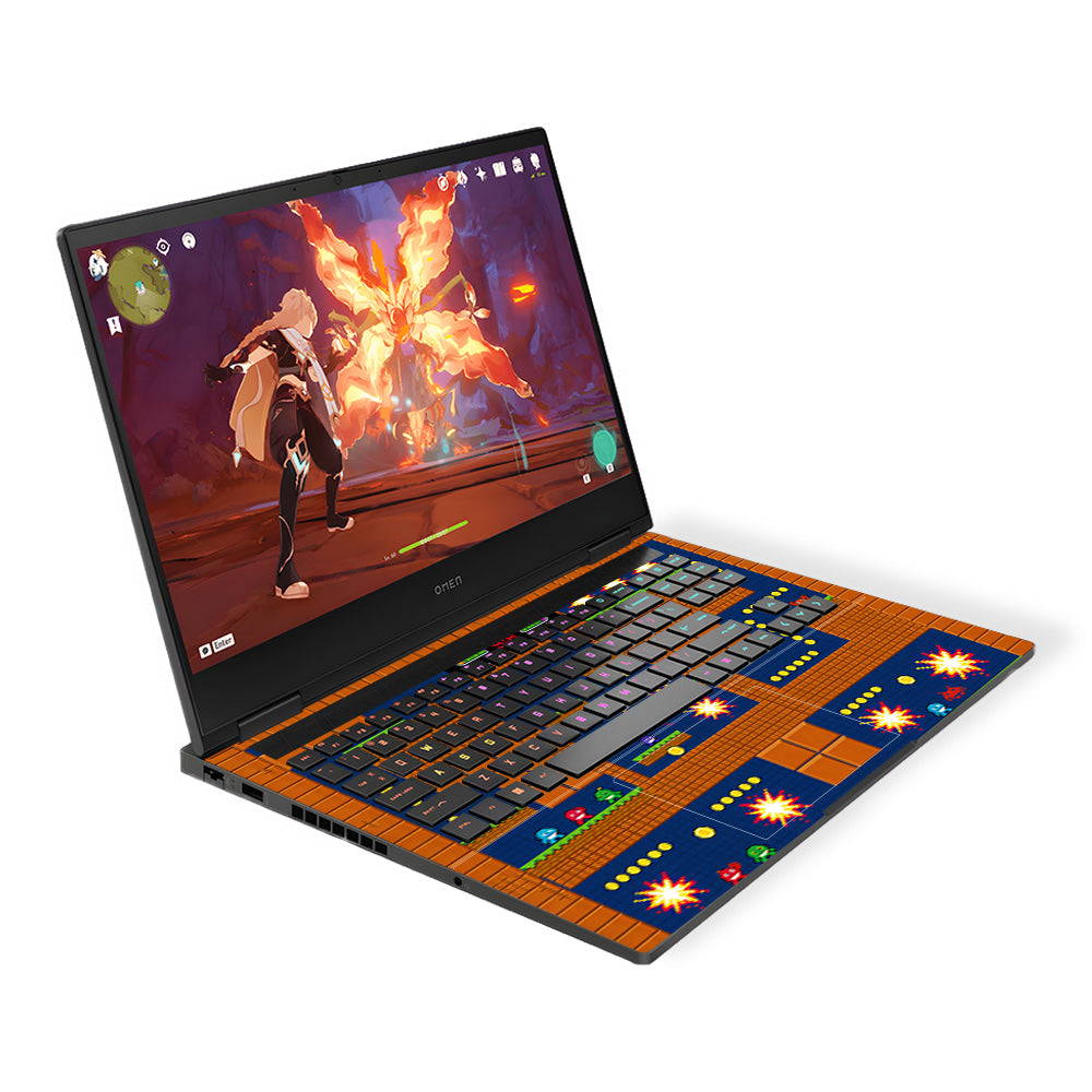 Pixelated Retro Arcade HP Omen Gaming 16 3D Laptop Skin