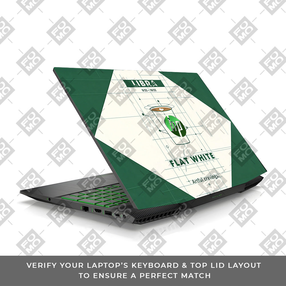 Libra Flat White HP Pavilion Gaming 15 CX Series 3D Laptop Skin