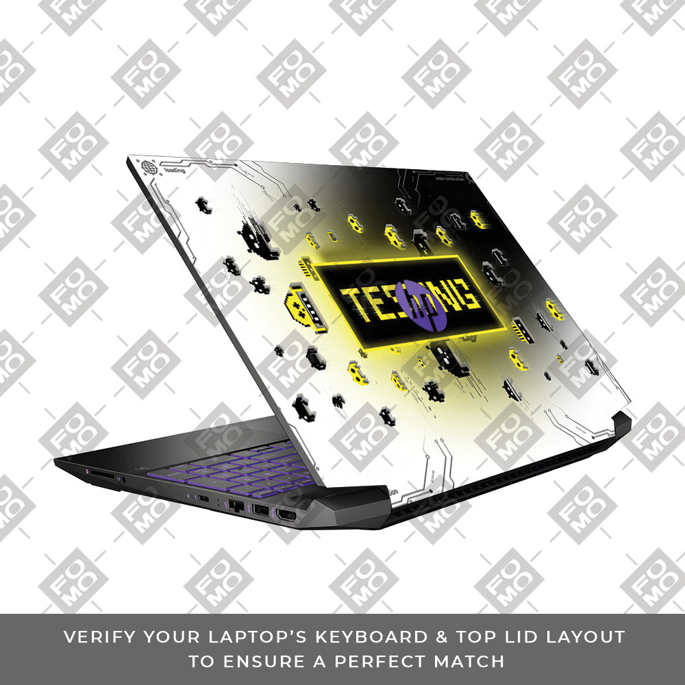 Testing Under Attack HP Pavilion Gaming 15 EC Series 3D Laptop Skin
