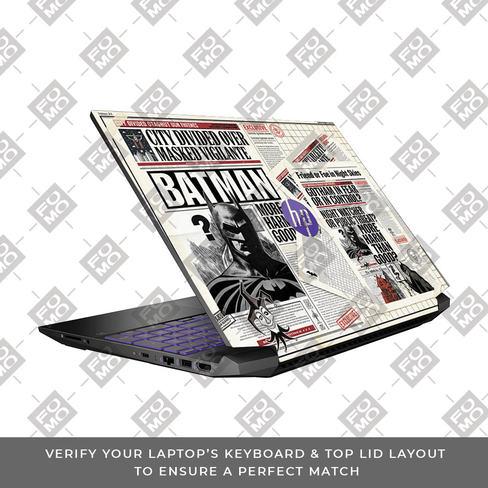 Batman Gotham’s Legacy HP Pavilion Gaming 15 EC Series 3D Laptop Skin