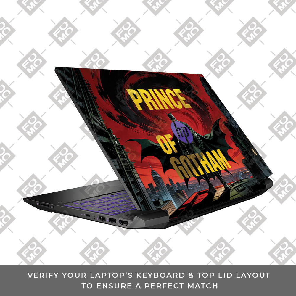 Prince of Gotham HP Pavilion Gaming 15 EC Series 3D Laptop Skin