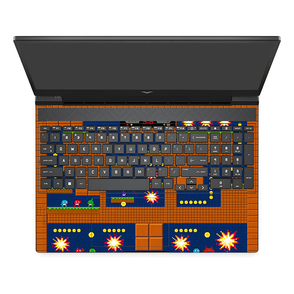 Pixelated Retro Arcade HP Victus 3D Laptop Skin