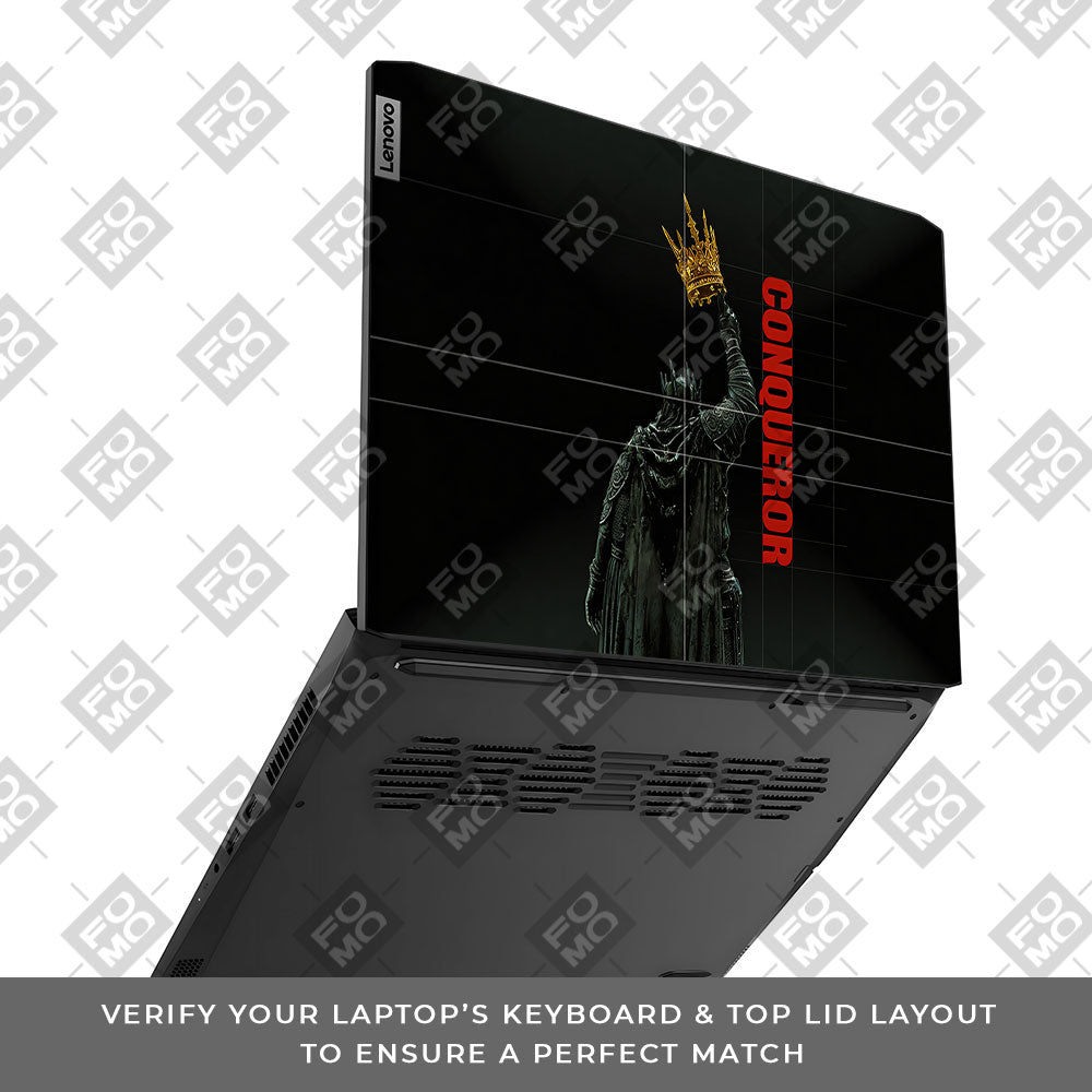 Crowned Conqueror Lenovo IdeaPad Gaming 3 15ACH6 and 15IHU6 3D Laptop Skin