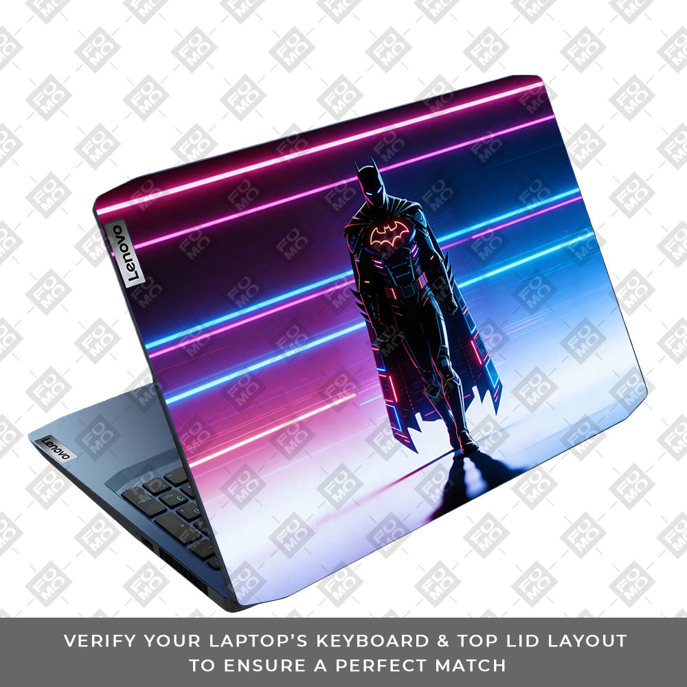 Superhero Neon Streaks Lenovo Ideapad Gaming 3 15ARH05 and 15IMH05 3D Laptop Skin