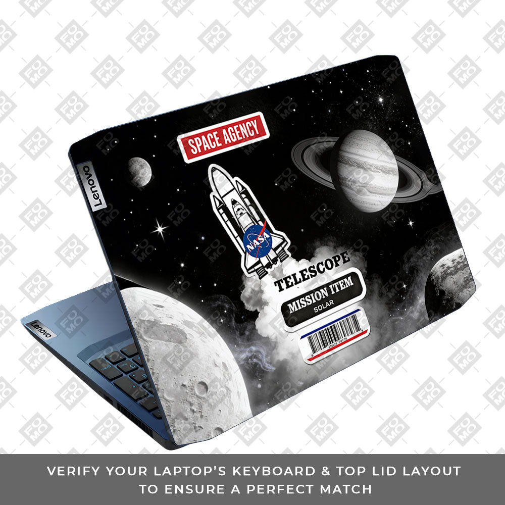 Space Mission NASA Lenovo Ideapad Gaming 3 15ARH05 and 15IMH05 3D Laptop Skin