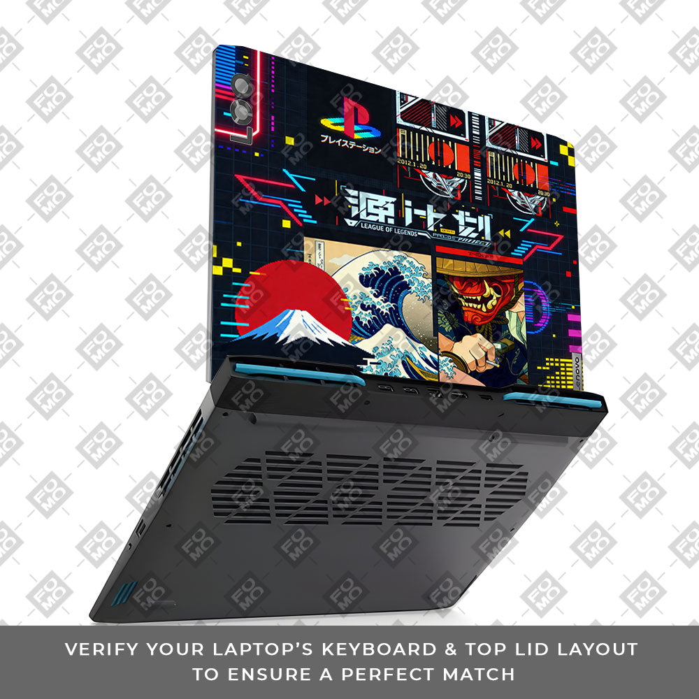 PlayStation Retro Lenovo LOQ 2023 15IRH8, 15APH8  3D Laptop Skin