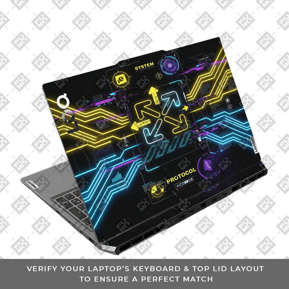 System Protocol Lenovo LOQ 2024, 2025 3D Laptop Skin