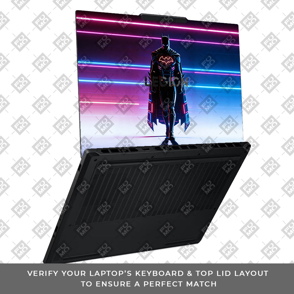 Superhero Neon Streaks Lenovo Legion 5 15AHP10 3D Laptop Skin