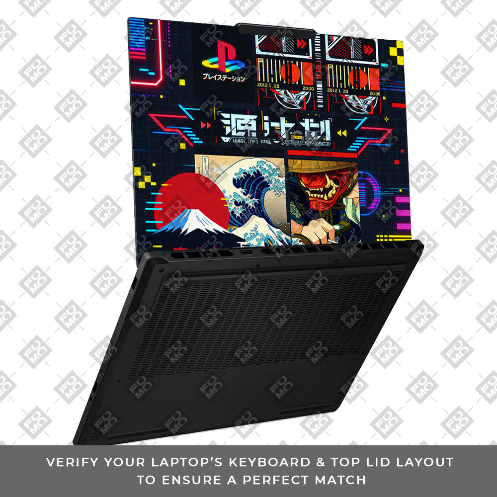 PlayStation Retro Lenovo Legion 5 15AHP10 3D Laptop Skin