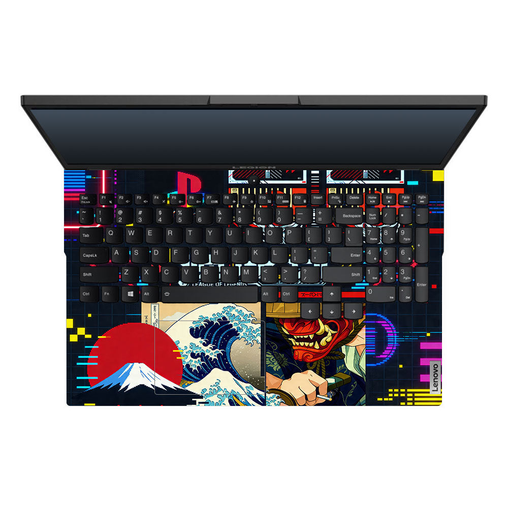 PlayStation Retro Lenovo Legion 5 15ARH05 3D Laptop Skin