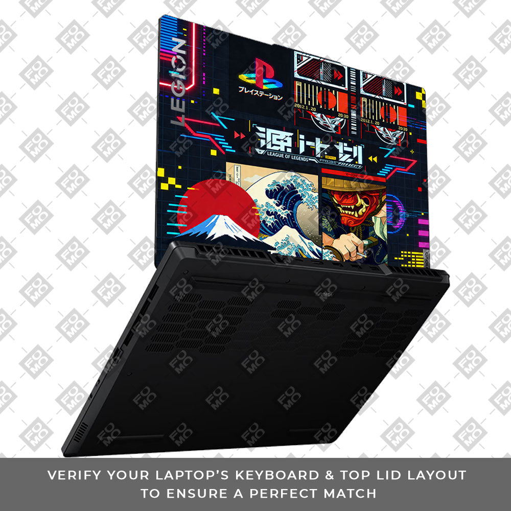 PlayStation Retro Lenovo Legion 5 15ARP8 3D Laptop Skin