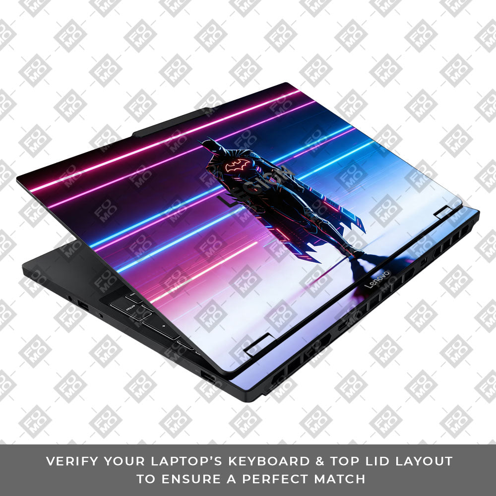 Superhero Neon Streaks Lenovo Legion 5 15IAX10 3D Laptop Skin