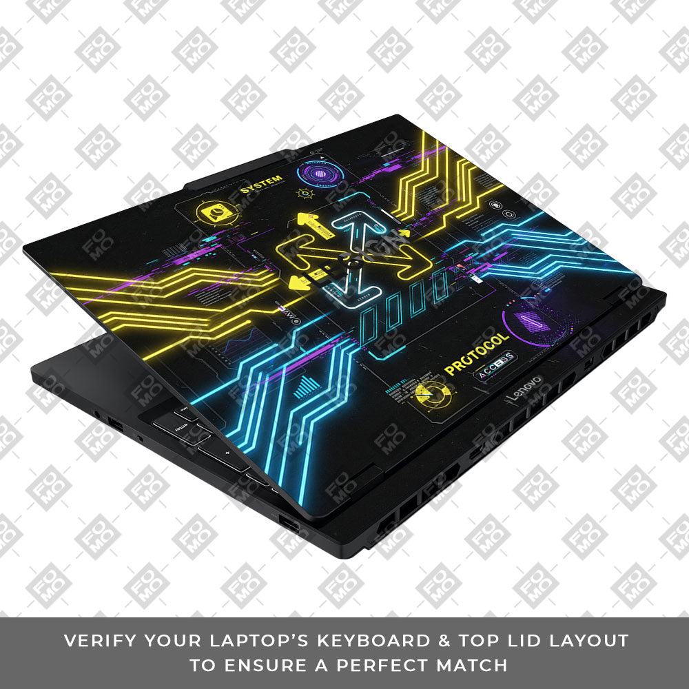 System Protocol Lenovo Legion 5 15IAX10 3D Laptop Skin