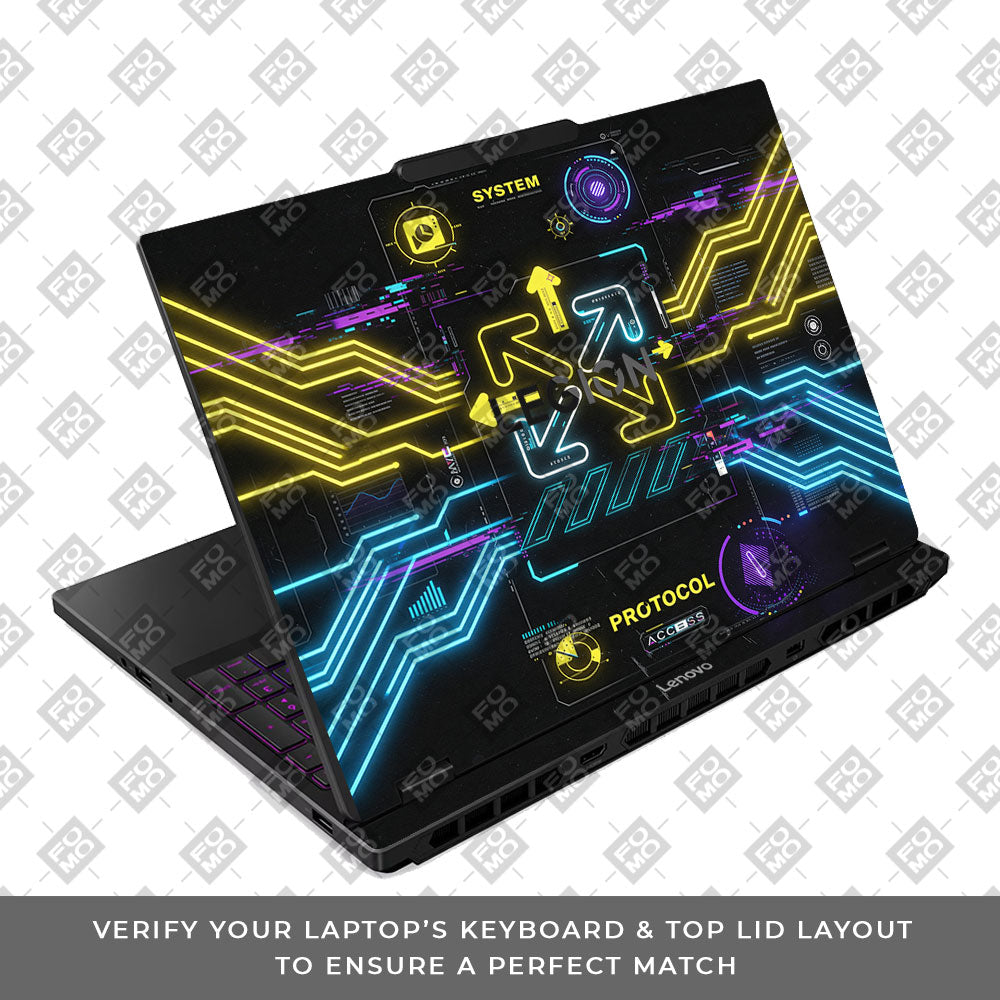 System Protocol Lenovo Legion 5 15IRX10 3D Laptop Skin
