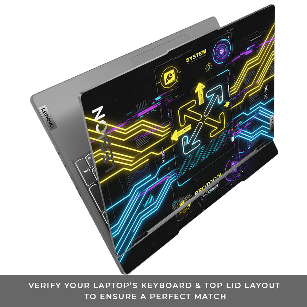 System Protocol Lenovo Legion 5 15IRX9 3D Laptop Skin